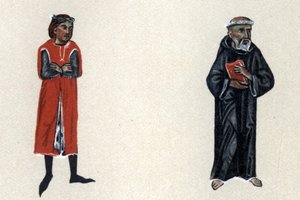 Marcabru, middelalderens trubadur, illustration fra 