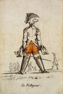 Gammelt kort at spille: hjertets es - "" The Voltigeur"". Kort Museum i Ploucher, Issy-les-Moulineaux. af School French