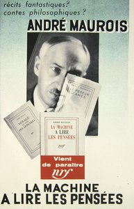 Plakat, der reklamerer for en roman af Andre Maurois, 