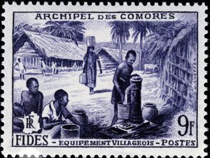 Comorernes frimærke af School French