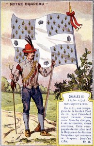 Musketerernes banner af Charles IX af School French