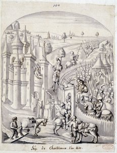 Belejringen af Chantoceaux, i år 1420 af School French