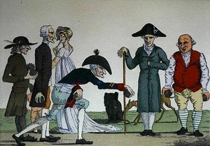 Vismandsspil (farve litho) af School French