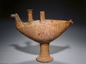 Geometrisk fugl Askos, ca. 700 f.Kr. (lertøj)