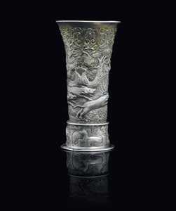 Bægerglas, Transsylvanien, ca. 1650 (pakke-forgyldt sølv)