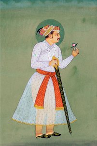 Miniaturemaleri af mogulkejser Jahangir af School Indian