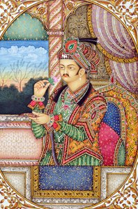 Miniaturemaleri af Mughul-kejseren Jahangir Indien Asien af School Indian