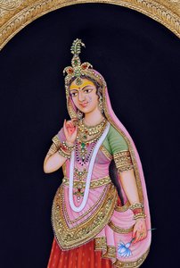 Miniaturemaleri af Radha af School Indian