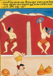 Miniaturemaleri på papir, Dev Shakha, Nathdwara-skolen af School Indian