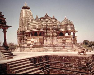 Udsigt over Devi Jagadamba-templet af School Indian