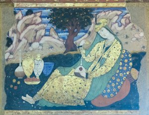Frisk på Chehel Sotoun Palace, Esfahan, Iran