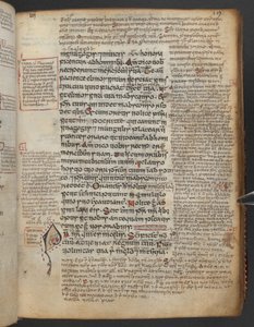 Harley 1802, f.19r, Dekoreret initial 