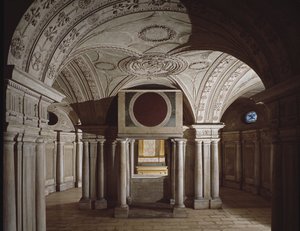 Krypten af kirken St Martino ai Monti, 4.-5. århundrede af School Italian
