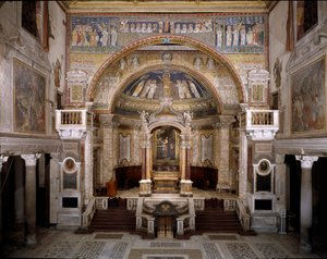 Indvendig udsigt over basilikaen af School Italian