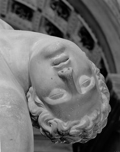 Menelaos støtter liget af Patroclus, kopi af en græsk original (marmor) af School Italian