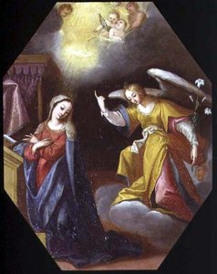 Bebudelsen, florentinsk skole af School Italian