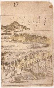 Bogillustration: Bro (farvetræsnit) af School Japanese