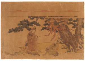 Mand, kvinde og Phoenix af School Japanese