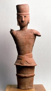 Terracotta begravelse Haniwa, kofun periode 3.-6. århundrede af Japanese School
