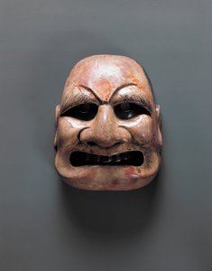 Teatermaske, Asuka- og Nara-perioden (552-794) af Japanese School