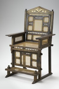 Stol, Throne (træ, elfenben og bomuldsfibre) af School Kenyan