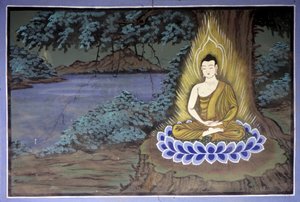 Buddhas liv: Buddha i meditation - Yongju-templet, Suwon-regionen, Sydkorea. af School Korean