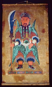 Gwanwoojanggun (naturligt pigment på papir) af School Korean