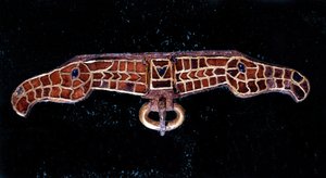 Merovinger fibula. Museum i Saint-Germain-en-Laye