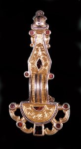 Merovinger fibula. Museum i Saint-Germain-en-Laye