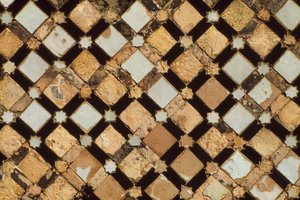 Chella nekropolis, detalje af et dekorativt panel (mosaik)