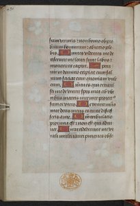 Kings 9, f.232v, Book of Hours, brug af Sarum (
