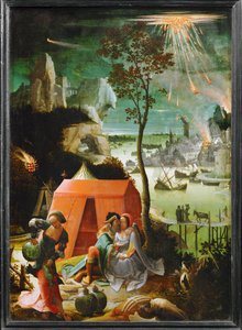 Lot og hans døtre ... af School Netherlandish