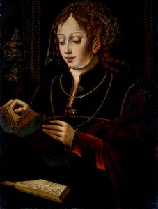 Maria Magdalena, ca. 1520 (olie på eg) af School Netherlandish