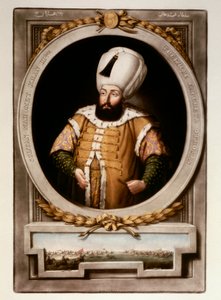 Det Osmanniske Rige: Portræt af Sultan Mehmet (Mehmed) III (1566-1603) Topkapi Sarayi Istanbuls minibibliotek