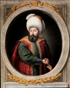 Osmannerriget: portræt af den første osmanniske sultan Osman I (1299-1326). Topkapi Sarayi Istanbul bibliotek