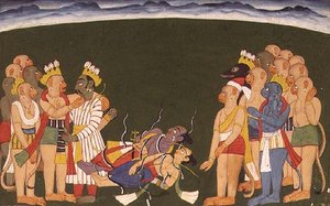 Rama og Lakshmana angreb med nagapasa, fra 