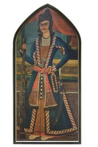 En Qajar-prins, muligvis Bahram Mirza, Abolhassan (olie på lærred)