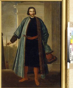 Portræt af prins Anikita Ivanovich Repnin (1668-1726). (Portræt af Prinsen A. I. Repnin). Russisk soldat og politiker, der markerede sig under den store nordlige krig (1700-1721), tjente derefter som guvernør i Livland og tæt og inderligt af School Russian