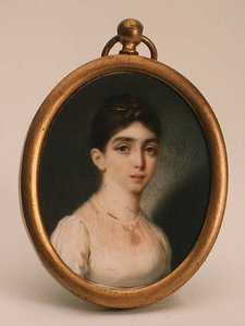 Portræt af Darya Mikhailovna Opochinina (1788-1854) af School Russian