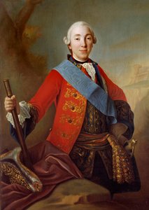Portræt af Peter III Fedorovich (1728-1762) russisk zar Maleri af den russiske skole i det 18. århundrede. 1758 Sankt Petersborg. Eremitagemuseet af School Russian