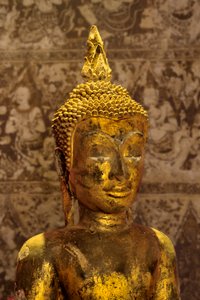 Buddha-billede i Ayutthaya-stil (forgyldt bronze)
