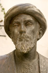 Leder af Moses Maimonides (1135-1204) (bronze) (detalje af 237390) af School Spanish