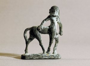Iberisk kunst: skulptur af en kentaur 6.-4. århundrede f.Kr. (bronze)