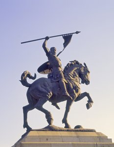 Monument til El Cid (ca. 1040-99) (bronze) af School Spanish