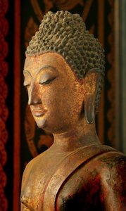 Lawn Sukhothai Steel Buddha (bronze)