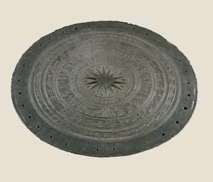 Detalje af toppen af Dong Son-tromme, 2.-1. århundrede f.Kr. (bronze)