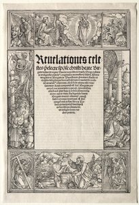 Grænse - med Kristi dåb af School of Albrecht Dürer
