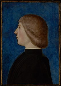 Portræt af en ung mand, anden halvdel af 1400-tallet (olie og tempera på panel) af School of Ferrare