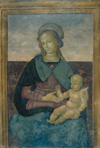 Jomfru og barn af School of Perugino
