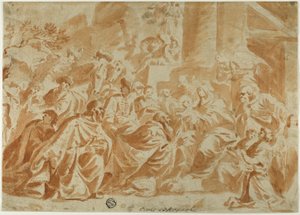 Tilbedelse af Magi af School of Peter Paul Rubens